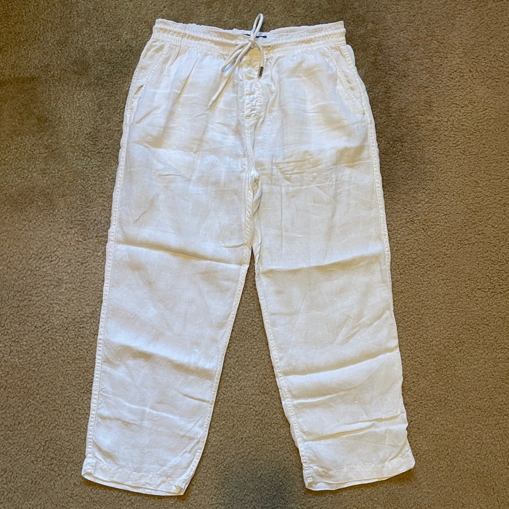 Vilebrequin White Linen Trousers